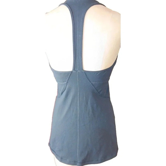 LULULEMON Black Racerback Active Athletic Gym Lounge Wear Top SZ 10 - Picture 2 of 13